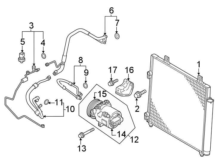 7Air conditioner & heater. Compressor & lines. Condenser.https://images.simplepart.com/images/parts/motor/fullsize/6216067.png