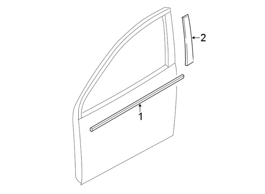 1FRONT DOOR. EXTERIOR TRIM.https://images.simplepart.com/images/parts/motor/fullsize/6216405.png