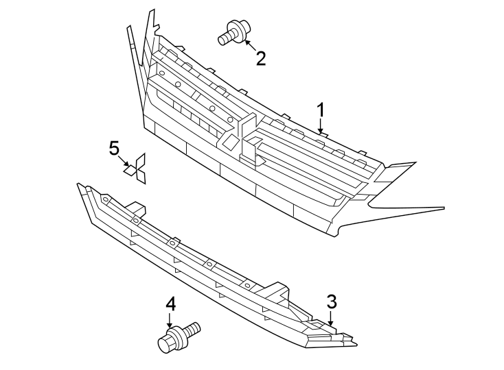 3Front bumper & grille. Grille & components.https://images.simplepart.com/images/parts/motor/fullsize/6216572.png