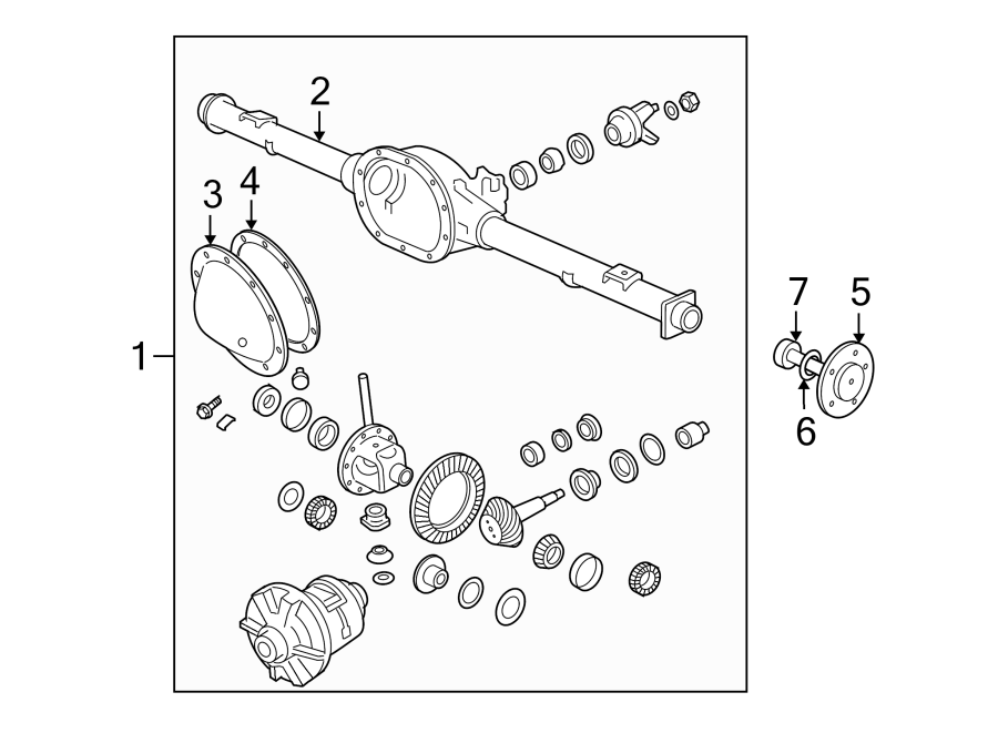 Diagram REAR SUSPENSION. AXLE & DIFFERENTIAL. for your Mitsubishi