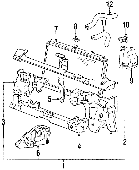 10RADIATOR & COMPONENTS. RADIATOR SUPPORT.https://images.simplepart.com/images/parts/motor/fullsize/6220055.png