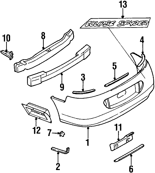 6REAR BUMPER. BUMPER & COMPONENTS. EXTERIOR TRIM.https://images.simplepart.com/images/parts/motor/fullsize/6226630.png