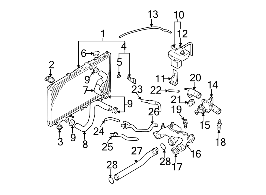 18Radiator & components.https://images.simplepart.com/images/parts/motor/fullsize/6227100.png