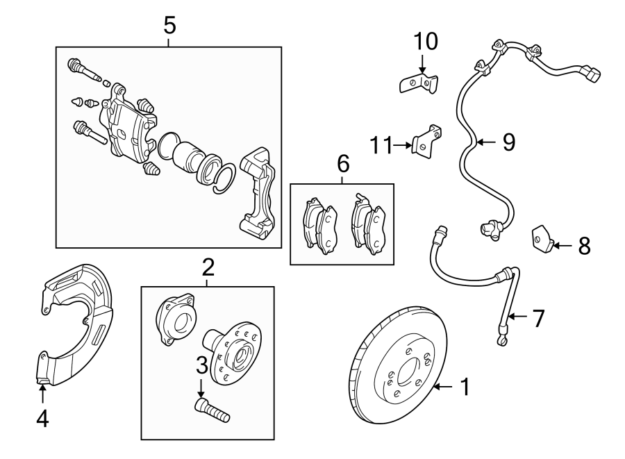 1FRONT SUSPENSION. BRAKE COMPONENTS.https://images.simplepart.com/images/parts/motor/fullsize/6227380.png