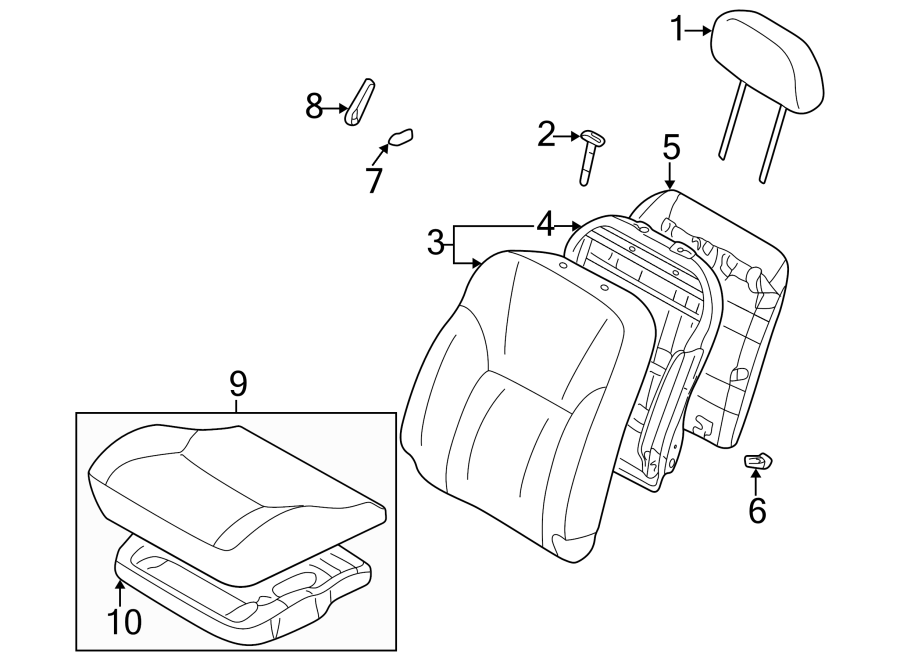 9SEATS & TRACKS. FRONT SEAT COMPONENTS.https://images.simplepart.com/images/parts/motor/fullsize/6227642.png