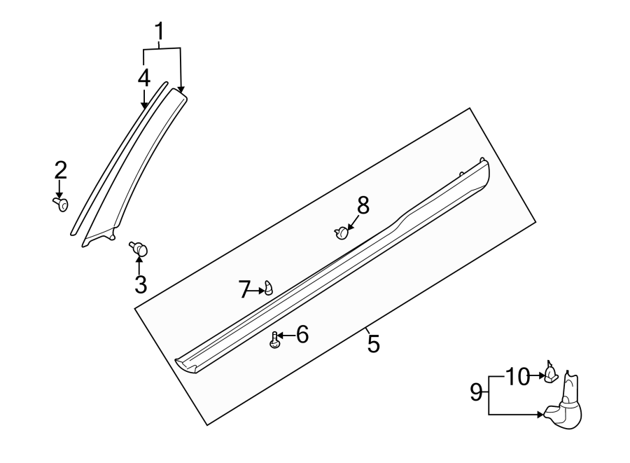 3PILLARS. ROCKER & FLOOR. EXTERIOR TRIM.https://images.simplepart.com/images/parts/motor/fullsize/6227734.png