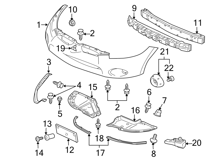 5Front bumper. Bumper assembly.https://images.simplepart.com/images/parts/motor/fullsize/6228005.png