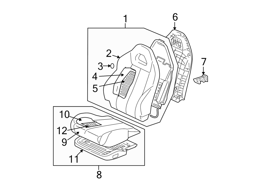 6SEATS & TRACKS. FRONT SEAT COMPONENTS.https://images.simplepart.com/images/parts/motor/fullsize/6228405.png