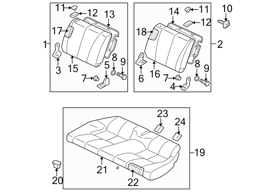 5Seats & tracks. Rear seat components.https://images.simplepart.com/images/parts/motor/fullsize/6228415.png