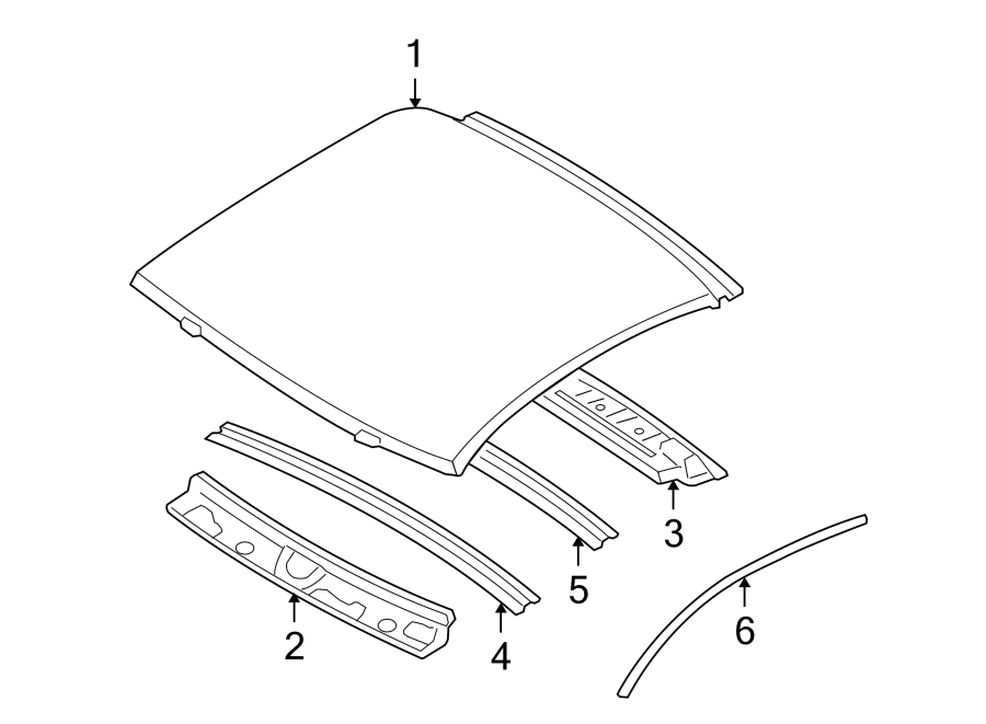 EXTERIOR TRIM. ROOF & COMPONENTS.https://images.simplepart.com/images/parts/motor/fullsize/6228435.png