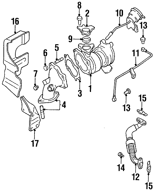 8Engine / transaxle. Turbocharger.https://images.simplepart.com/images/parts/motor/fullsize/6230711.png