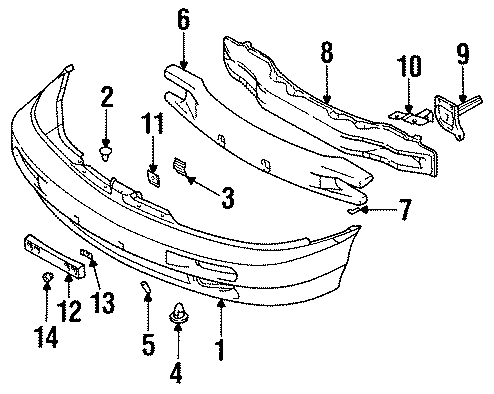 4FRONT BUMPER. BUMPER & COMPONENTS.https://images.simplepart.com/images/parts/motor/fullsize/6240010.png