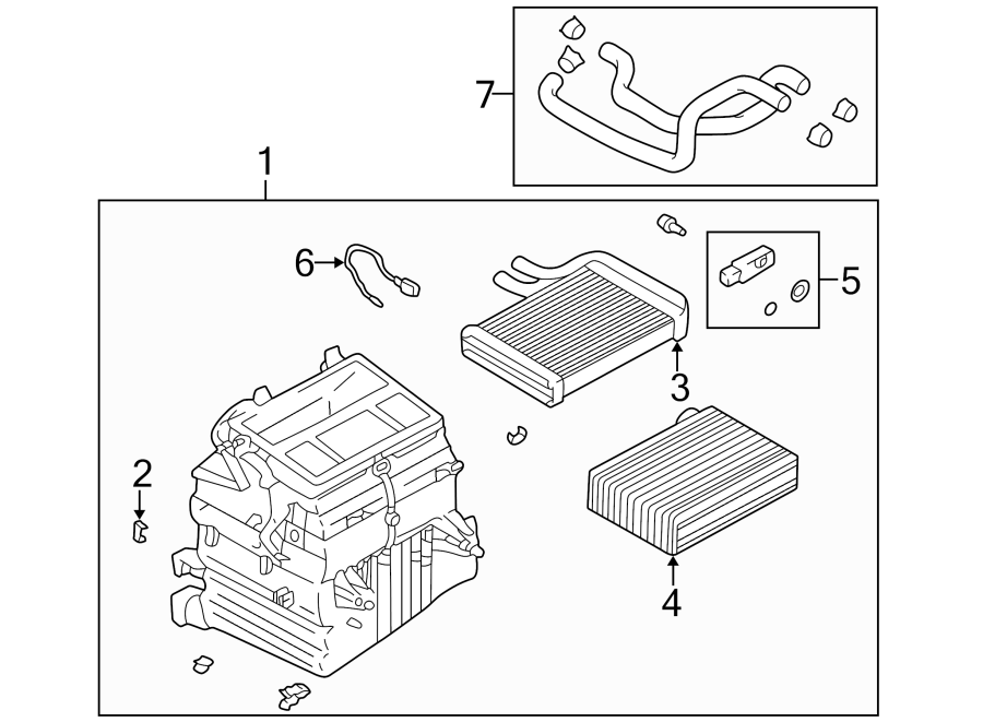 1AIR CONDITIONER & HEATER. EVAPORATOR & HEATER COMPONENTS.https://images.simplepart.com/images/parts/motor/fullsize/6241090.png