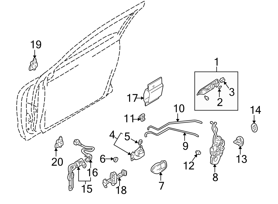 11FRONT DOOR. LOCK & HARDWARE.https://images.simplepart.com/images/parts/motor/fullsize/6241475.png