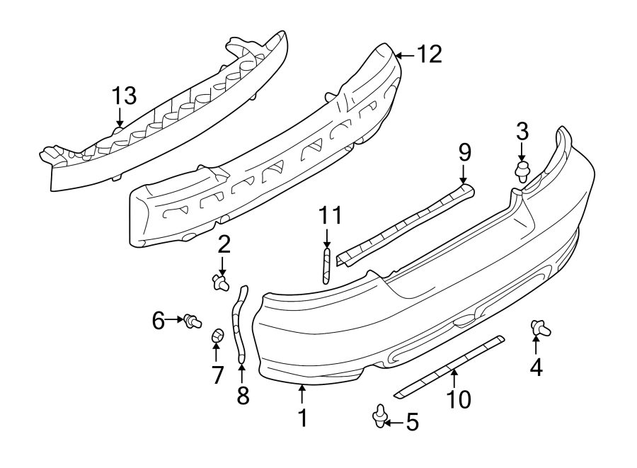 2REAR BUMPER. BUMPER & COMPONENTS.https://images.simplepart.com/images/parts/motor/fullsize/6241615.png