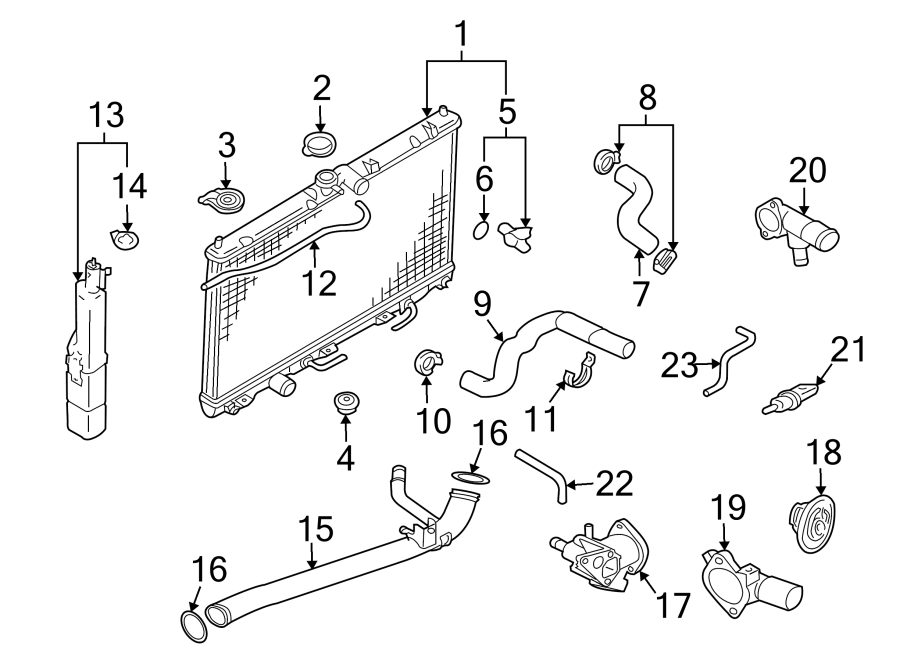 6RADIATOR & COMPONENTS.https://images.simplepart.com/images/parts/motor/fullsize/6242038.png