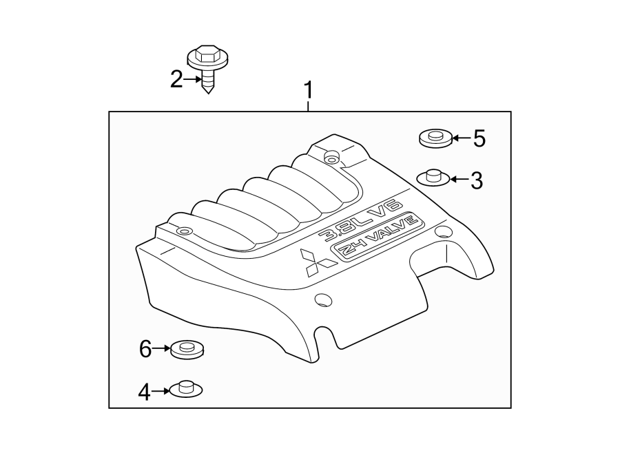 1ENGINE / TRANSAXLE. ENGINE APPEARANCE COVER.https://images.simplepart.com/images/parts/motor/fullsize/6242157.png