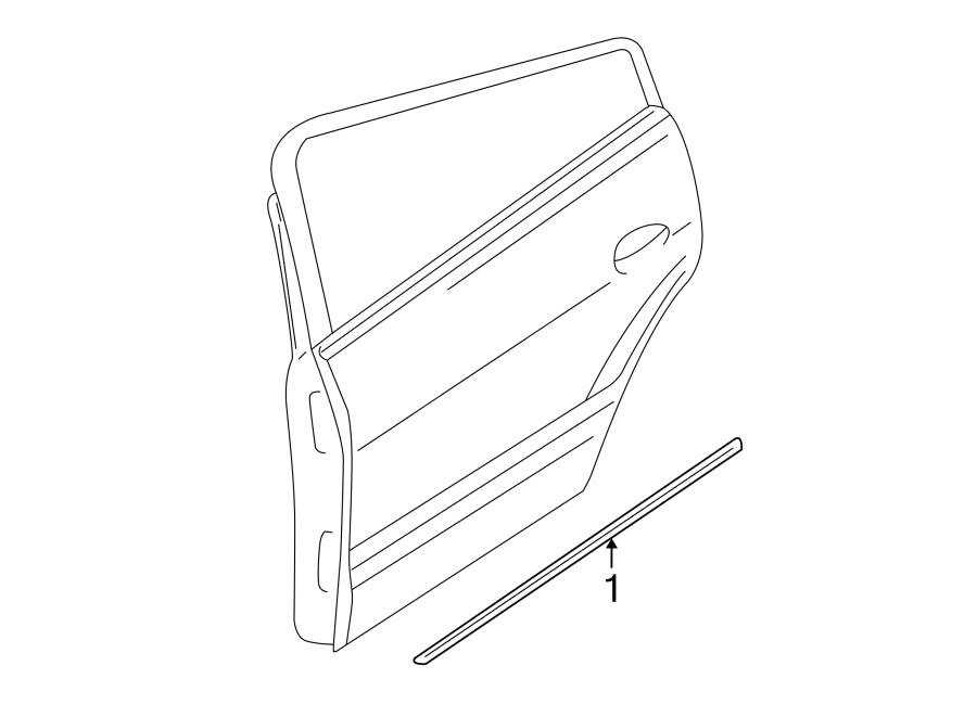 1REAR DOOR. EXTERIOR TRIM.https://images.simplepart.com/images/parts/motor/fullsize/6242375.png