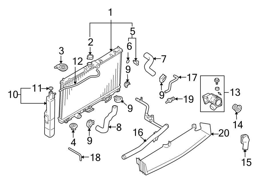 19RADIATOR & COMPONENTS.https://images.simplepart.com/images/parts/motor/fullsize/6250035.png