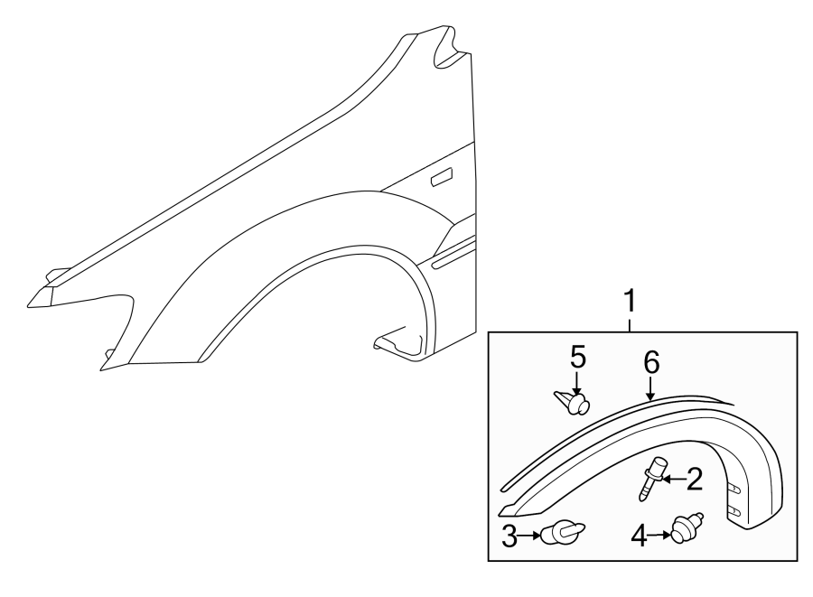 1FENDER. EXTERIOR TRIM.https://images.simplepart.com/images/parts/motor/fullsize/6250072.png