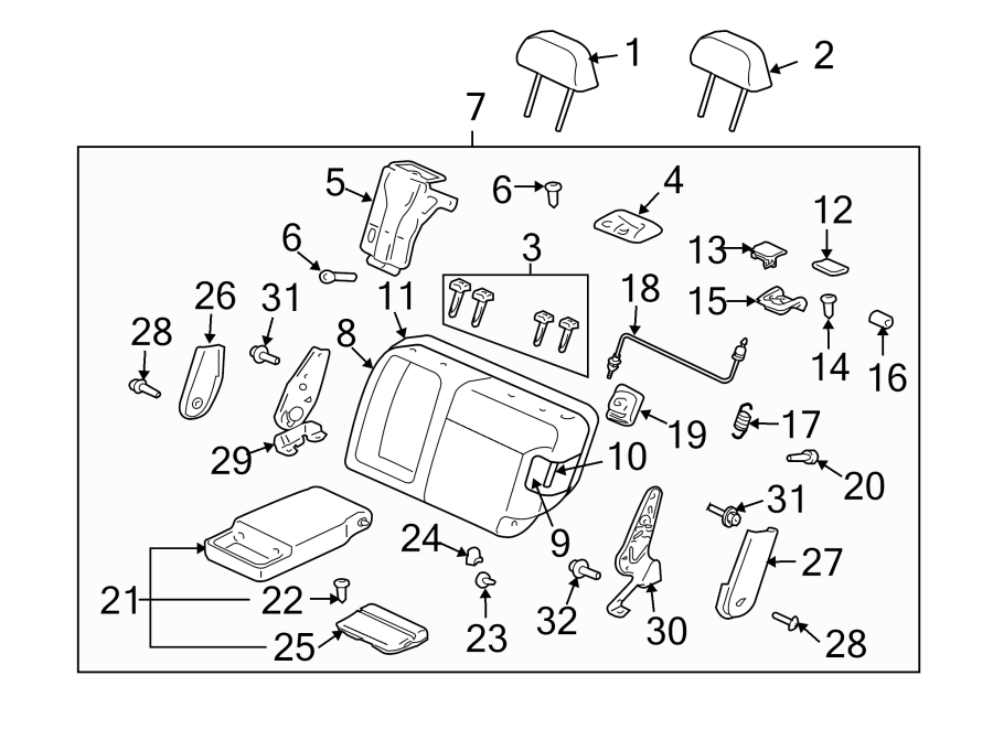 11SEATS & TRACKS. REAR SEAT COMPONENTS.https://images.simplepart.com/images/parts/motor/fullsize/6250387.png