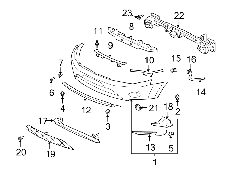 3FRONT BUMPER. BUMPER & COMPONENTS.https://images.simplepart.com/images/parts/motor/fullsize/6251010.png