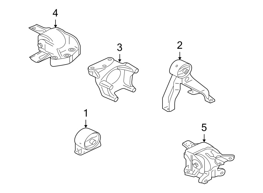 ENGINE / TRANSAXLE. ENGINE & TRANS MOUNTING.