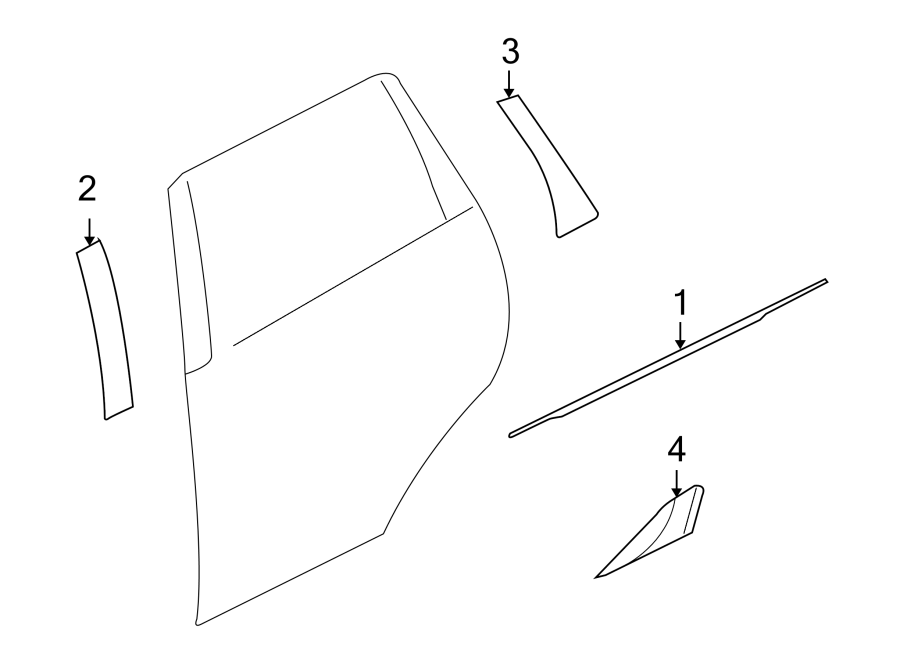 1REAR DOOR. EXTERIOR TRIM.https://images.simplepart.com/images/parts/motor/fullsize/6251480.png