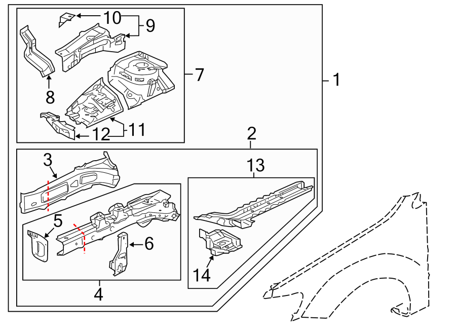 3FENDER. STRUCTURAL COMPONENTS & RAILS.https://images.simplepart.com/images/parts/motor/fullsize/6252120.png