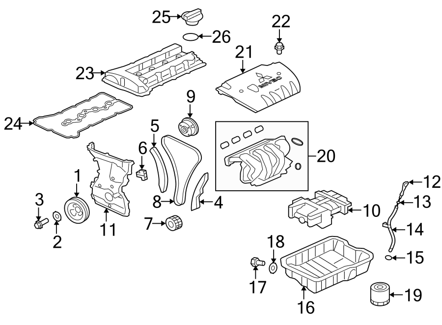 18ENGINE / TRANSAXLE. ENGINE PARTS.https://images.simplepart.com/images/parts/motor/fullsize/6252200.png