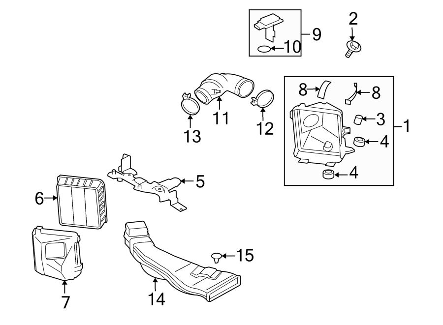 ENGINE / TRANSAXLE. AIR INTAKE.