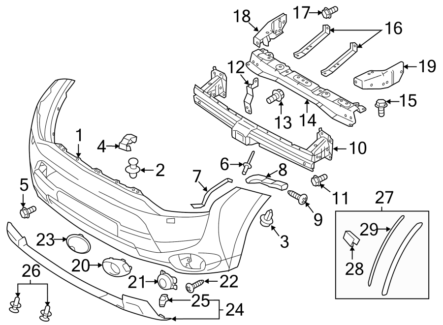 12FRONT BUMPER & GRILLE. BUMPER & COMPONENTS.https://images.simplepart.com/images/parts/motor/fullsize/6253007.png