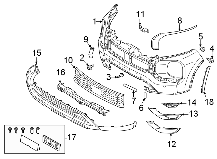 4Front bumper. Bumper & components.https://images.simplepart.com/images/parts/motor/fullsize/6254010.png