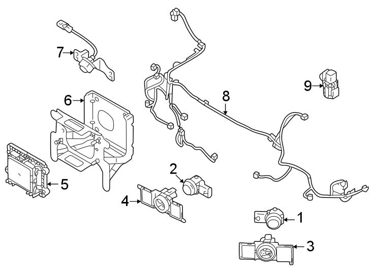 9Front bumper. Electrical components.https://images.simplepart.com/images/parts/motor/fullsize/6254016.png