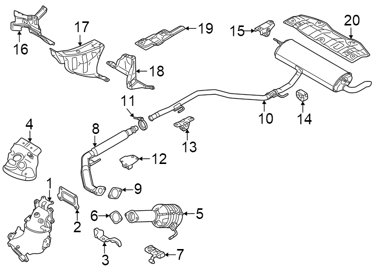 15Exhaust system. Exhaust components.https://images.simplepart.com/images/parts/motor/fullsize/6254198.png