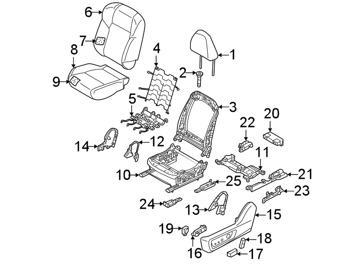 6Seats & tracks. Driver seat components.https://images.simplepart.com/images/parts/motor/fullsize/6254355.png