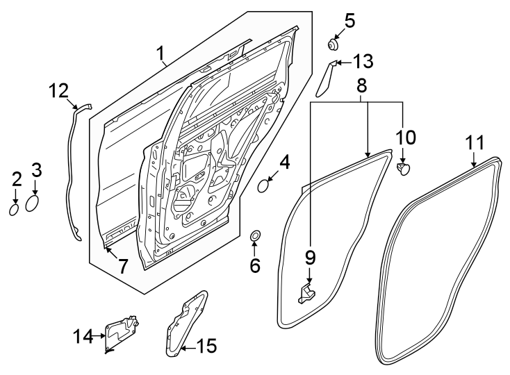 3Rear door. Door & components.https://images.simplepart.com/images/parts/motor/fullsize/6254480.png