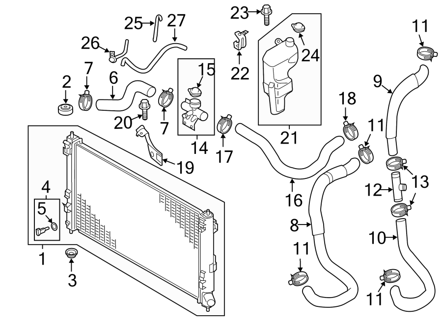 Radiator & components.