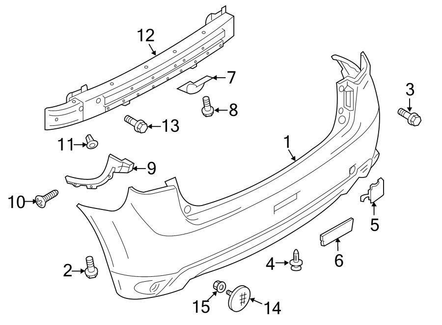 13REAR BUMPER. BUMPER & COMPONENTS.https://images.simplepart.com/images/parts/motor/fullsize/6255855.png