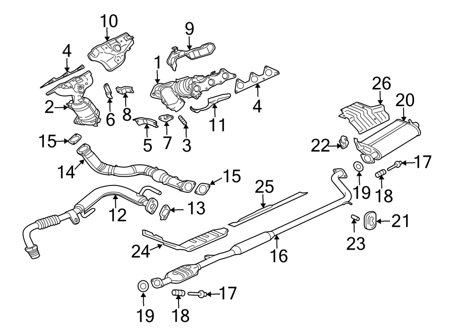 15EXHAUST SYSTEM. EXHAUST COMPONENTS.https://images.simplepart.com/images/parts/motor/fullsize/6260110.png