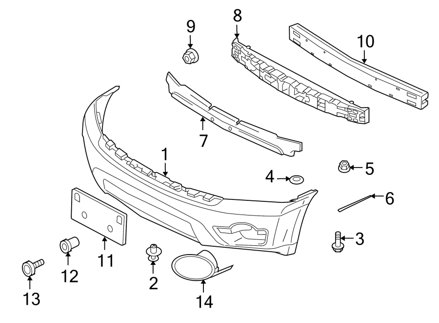 9FRONT BUMPER. BUMPER & COMPONENTS.https://images.simplepart.com/images/parts/motor/fullsize/6261010.png