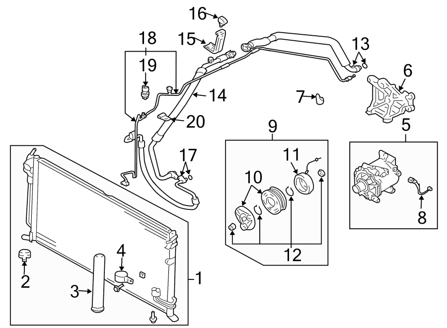 12AIR CONDITIONER & HEATER. COMPRESSOR & LINES. CONDENSER.https://images.simplepart.com/images/parts/motor/fullsize/6261070.png