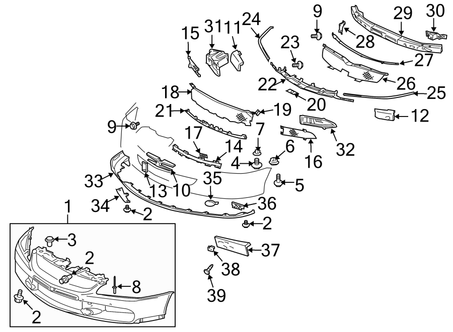 8FRONT BUMPER. BUMPER & COMPONENTS.https://images.simplepart.com/images/parts/motor/fullsize/6265014.png