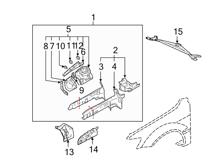 3FENDER. STRUCTURAL COMPONENTS & RAILS.https://images.simplepart.com/images/parts/motor/fullsize/6265075.png