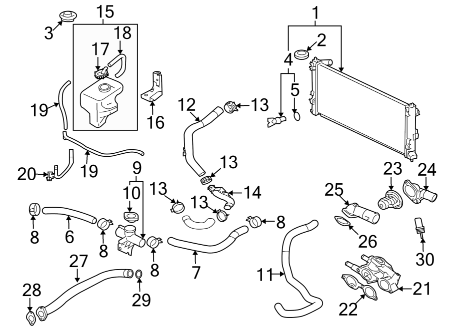 13RADIATOR & COMPONENTS.https://images.simplepart.com/images/parts/motor/fullsize/6266040.png