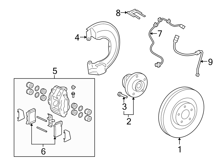 4FRONT SUSPENSION. BRAKE COMPONENTS.https://images.simplepart.com/images/parts/motor/fullsize/6266235.png