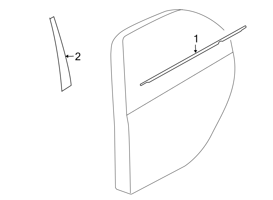 1REAR DOOR. EXTERIOR TRIM.https://images.simplepart.com/images/parts/motor/fullsize/6266460.png