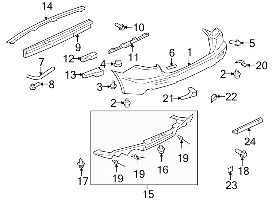 5REAR BUMPER. BUMPER & COMPONENTS.https://images.simplepart.com/images/parts/motor/fullsize/6266600.png