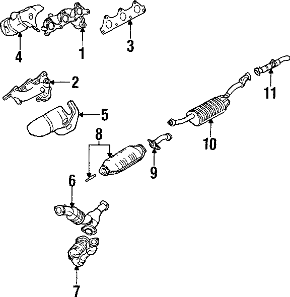 11EXHAUST SYSTEM. EXHAUST COMPONENTS.https://images.simplepart.com/images/parts/motor/fullsize/6280735.png