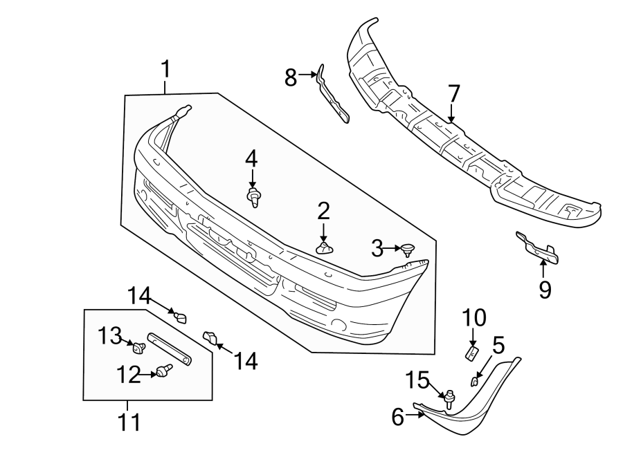 11FRONT BUMPER. BUMPER & COMPONENTS.https://images.simplepart.com/images/parts/motor/fullsize/6285005.png